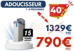 Adoucisseur d'eau - PROMO 🔥🔥, Elektronische apparatuur, Waterontharders, Ophalen, Nieuw, Waterontharder met zout