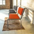 Vintage Japanse design stoel oranje en bruin, Ophalen of Verzenden