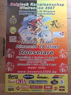 Wieleraffiche Belg. Kampioenschap Wielrennen 2007 Roeselare, Ophalen of Verzenden