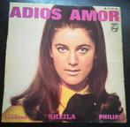 Vinyl 45trs - Sheila - adios amor, Utilisé, Enlèvement ou Envoi