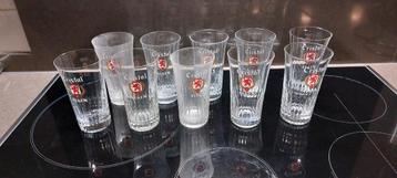 10 oude tulpkes rode leeuw Cristal  Alken  beschikbaar voor biedingen