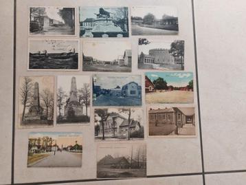 mooi lot van 14 oude postkaarten van Beverloo (Leopoldsburg)