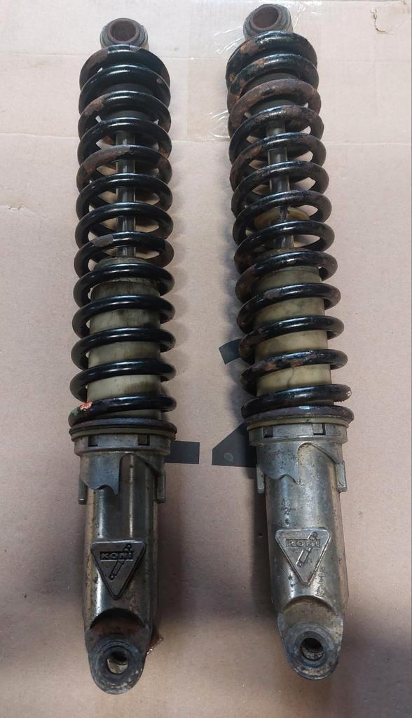 Koni vintage 400 mm verstelbare schokdempers, Motoren, Onderdelen | Oldtimers, Gebruikt, Ophalen of Verzenden