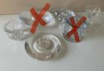 Lot glazen design kaarsenhouders, Enlèvement ou Envoi