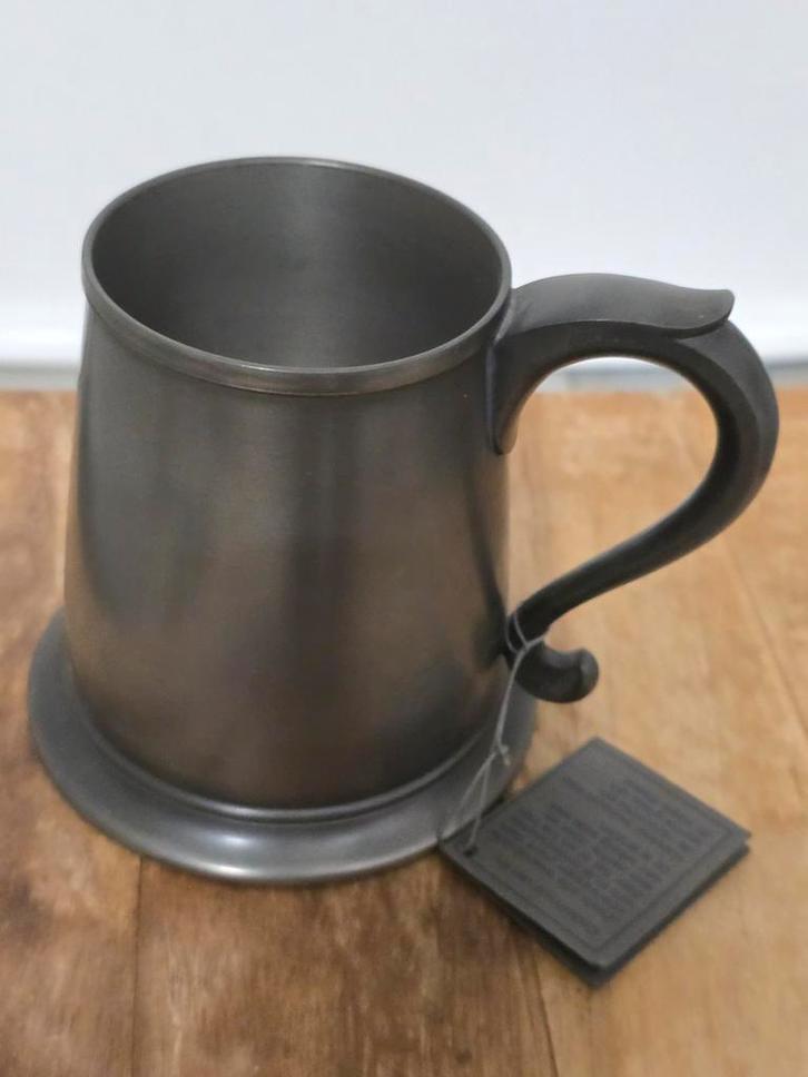 Prachtige tinnen bierpul - 't Oude Ambacht Alphen - 94% tin, Antiek en Kunst, Antiek | Tin, Ophalen of Verzenden