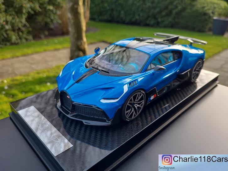 MR Collection 1/18 Bugatti Divo – Blue Le Mans, Hobby en Vrije tijd, Modelauto's | 1:18, Nieuw, Ophalen of Verzenden