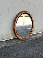 Miroir vintage en bois 63 x 47 cm, Enlèvement, Ovale, Moins de 50 cm, Moins de 100 cm