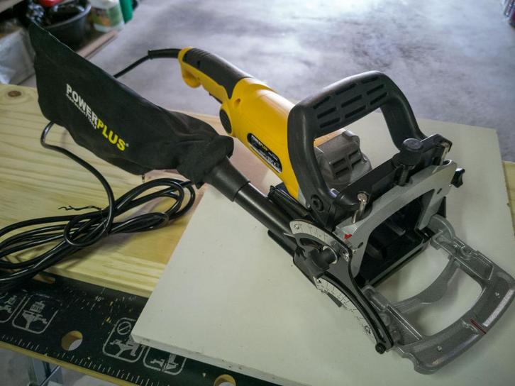 Fraiseuse à lamelles PowerPlus POW X1310 900W comme neuve, Doe-het-zelf en Bouw, Gereedschap | Freesmachines, Zo goed als nieuw