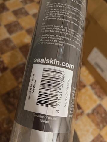 Tringle à rideau de douche Sealskin 70-115 cm blanche