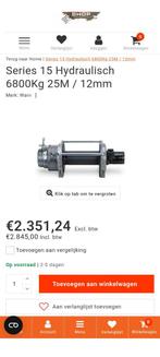 Hydraulische Winch Warn, Ophalen