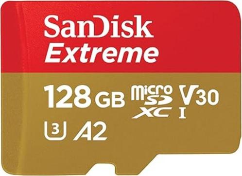 SanDisk Extreme 128 GB microSDXC | Micro SD kaart | Nieuw, Audio, Tv en Foto, Foto | Geheugenkaarten, Nieuw, MicroSDXC, 128 GB