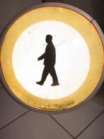 Oud verkeersbord: verboden voetganger. Diameter binnen, Antiek en Kunst, Ophalen of Verzenden