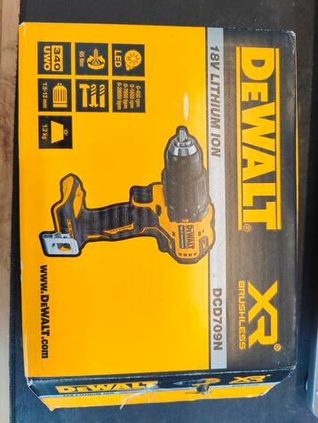DeWalt DCD709N (Klop-) boormachine (nieuw in doos) 