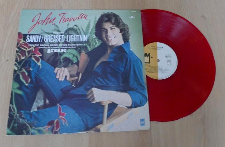 LP  John Travolta ‎– John Travolta (rood vinyl), Cd's en Dvd's, Vinyl | Filmmuziek en Soundtracks, Gebruikt, 12 inch, Ophalen of Verzenden