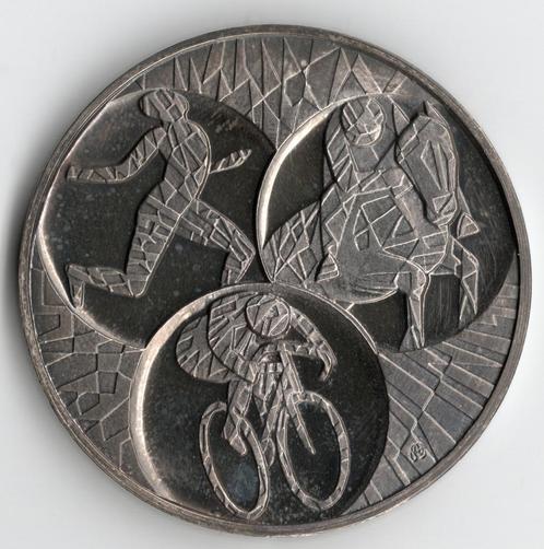 Silver Medal/Token - Belgian committee for Olympics 1977, Timbres & Monnaies, Monnaies | Belgique, Monnaie en vrac, Argent, Argent