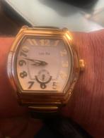 Mooie gouden verguld Louis Pion frans herenhorloge, Ophalen, Goud, Verguld