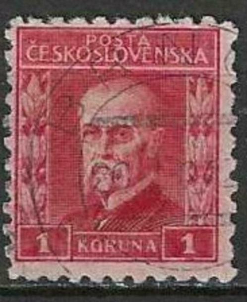 Tsjechoslowakije 1926-1928 - Yvert 220A - Masaryk (ST), Postzegels en Munten, Postzegels | Europa | Overig, Gestempeld, Overige landen