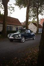 Citroen DS19 cabriolet, Auto's, Cabriolet, Blauw, Leder, Handgeschakeld