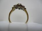 18 karaat   ring met 11  echtte briljanten  0,55 P F-G VUST, 18 tot 19, Geel, Ophalen of Verzenden, Zo goed als nieuw