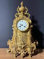 (64) Antieke Franse Regency Stijl Bronzen Pendule ca.1890, Antiek en Kunst, Antiek | Klokken, Ophalen of Verzenden