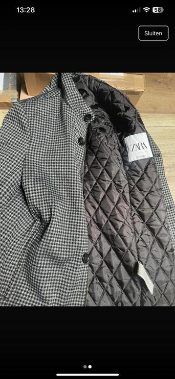 Heren jas Zara, Kleding | Heren, Ophalen of Verzenden, Zo goed als nieuw, Grijs, Zara