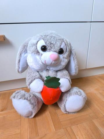 Knuffel konijn met wortel beschikbaar voor biedingen