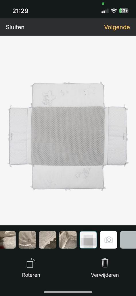 Aménagement du parc et noukies environnants, Enfants & Bébés, Parcs, Comme neuf, Rectangulaire, Tapis de parc, Enlèvement ou Envoi