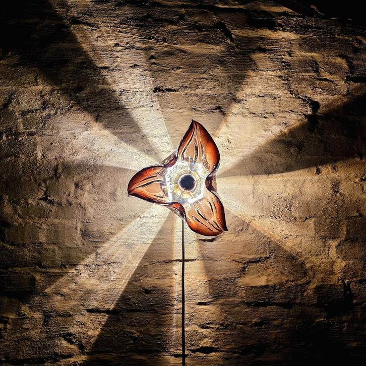 Vintage Murano glazen wandlamp., Antiek en Kunst, Antiek | Verlichting, Ophalen of Verzenden