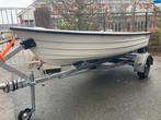 Polyester Topcraft boot met trailer, Watersport en Boten, Ophalen, Zo goed als nieuw, Polyester, Buitenboordmotor