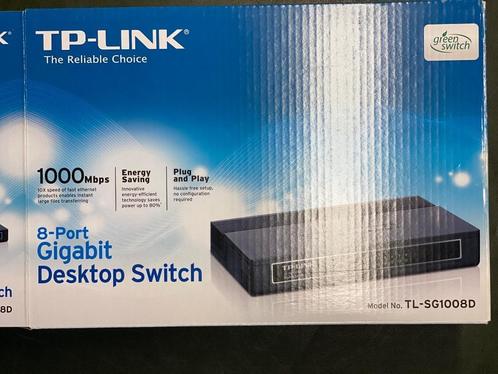 Switch TP-Link TL-1008D 8-Port Gigabit Desktop Switch, Computers en Software, Netwerk switches, Gebruikt, Ophalen of Verzenden