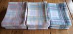 12 Vintage pastel theedoeken, Huis en Inrichting, Keuken | Textiel, Ophalen of Verzenden, Zo goed als nieuw, Overige kleuren, Theedoek of Handdoek