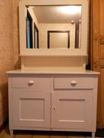 Vintage kastje met spiegel (spiegel kan je verwijderen), Huis en Inrichting, Tafels | Kaptafels, 100 tot 150 cm, 150 tot 200 cm