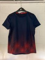 Donkerblauw met rood sport-t-shirt, maat 140, 10 jaar, Kinderen en Baby's, Kinderkleding | Maat 140, Ophalen of Verzenden, Zo goed als nieuw