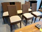 6 eetkamer stoelen Vincent Sheppard - Lloyd Loom model, Maison & Meubles, Rotan, model Lloyd Loom, Brun, Enlèvement, Cinq, Six Chaises ou plus