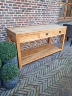 Teak bijzettafel/sidetable GRATIS LEVERING/EINDEJAARSACTIE, Huis en Inrichting, Ophalen of Verzenden, Zo goed als nieuw