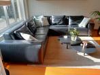 Zwarte lederen hoeksalon  Kartell, Ophalen, Gebruikt, Leer, Modern , tijdloos