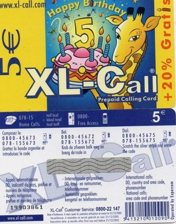 Carte telephone XL - Call "Belgacom"