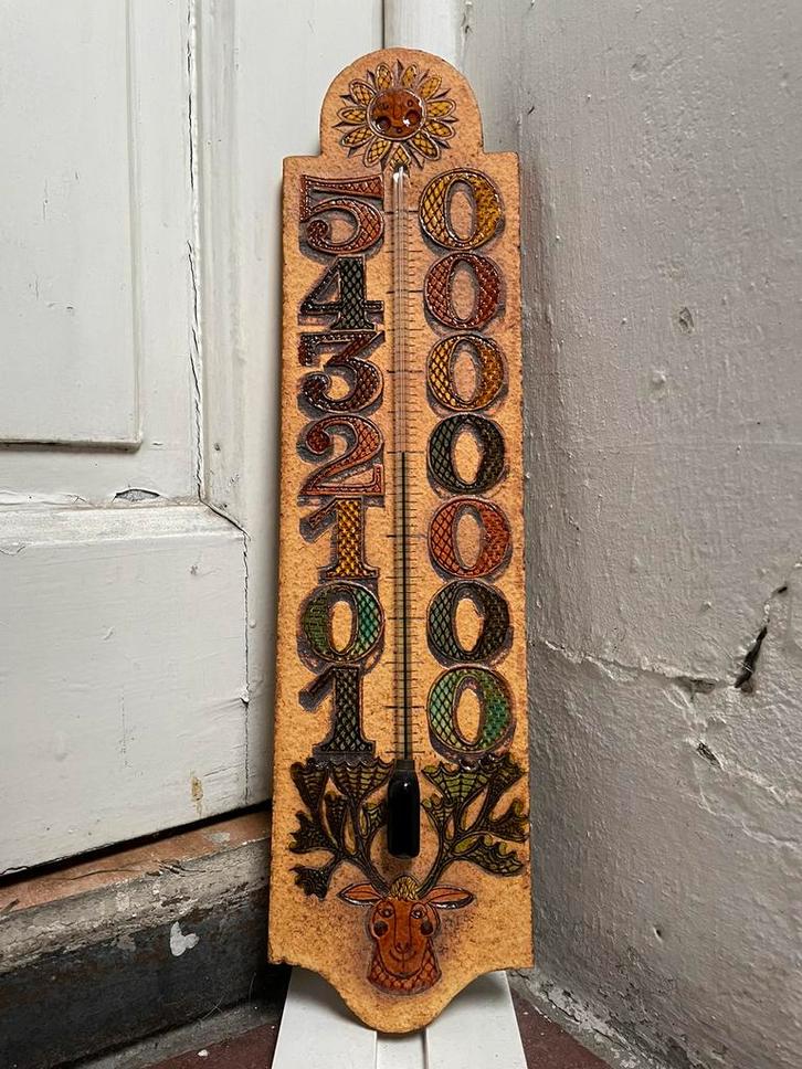 Céramique Thermomètre de Jacqueline Hubin, Antiek en Kunst, Antiek | Keramiek en Aardewerk, Ophalen of Verzenden