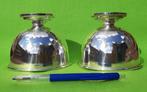 2 Dessert schaaltjes - Parelrand. Samen 8 euro – Verzilverd, Ophalen of Verzenden, Zilver