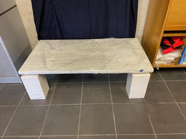 table basse design en marbre, Maison & Meubles, Tables | Tables de salon, Comme neuf, 100 à 150 cm, 50 à 100 cm, Rectangulaire