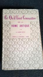 livre  ancien  sur  la  ROME  ANTIQUE  1928, Ophalen of Verzenden, A. ALBERT - PETIT
