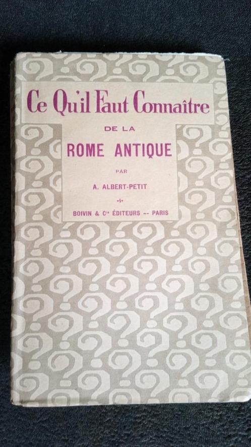 livre  ancien  sur  la  ROME  ANTIQUE  1928, Antiek en Kunst, Antiek | Boeken en Manuscripten, Ophalen of Verzenden