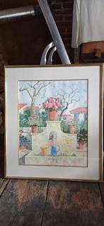 Tableau - Aquarelle signé Paul ROUGE, Ophalen