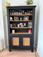 Matzwarte rotan kast, Huis en Inrichting, Ophalen, 100 tot 150 cm, 150 tot 200 cm, 25 tot 50 cm