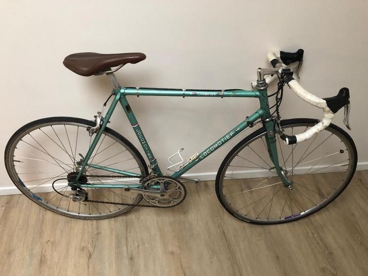 Locomotief retro racefiets - Campagnolo Record, Fietsen en Brommers, Fietsen | Racefietsen, Gebruikt, Overige merken, Minder dan 10 versnellingen