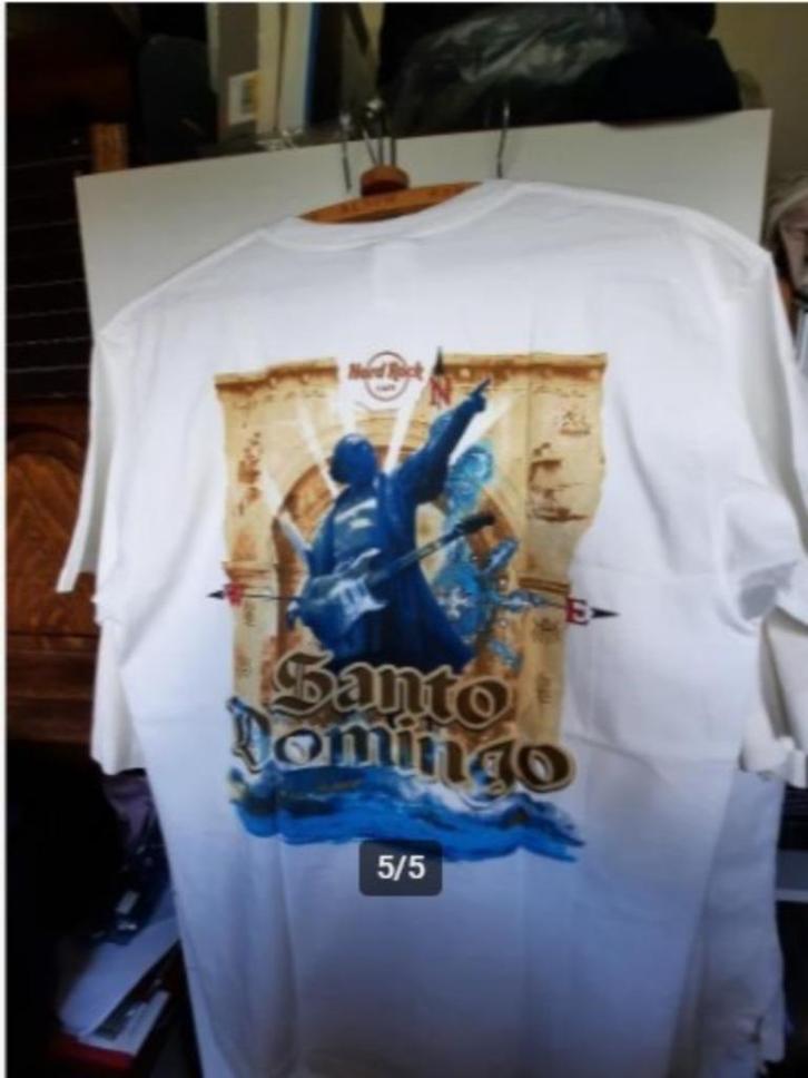 T-Shirt "Hard Rock Café - Santa Domingo, Kleding | Heren, T-shirts, Nieuw, Maat 48/50 (M), Wit, Ophalen of Verzenden