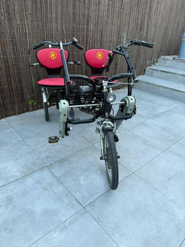 Duofiets Van raam Fun to Go Electrisch aangeboden., Fietsen en Brommers, Fietsen | Driewielfietsen, Gebruikt, Ophalen of Verzenden