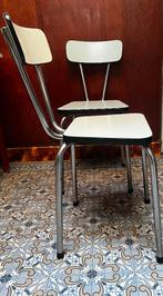 Lot de 2 chaises de cuisine rétro, Maison & Meubles, Autres couleurs, Métal, Enlèvement, Utilisé