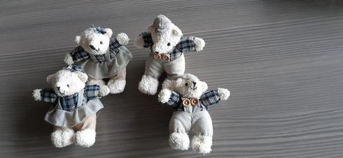 4x kleine pluche beer (12cm), Verzamelen, Beren en Cherished Teddies, Zo goed als nieuw, Stoffen beer, Ophalen of Verzenden