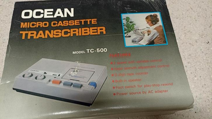 !!NIEUW!! micro cassette transcriber tc-500, Audio, Tv en Foto, Overige Audio, Tv en Foto, Nieuw, Ophalen